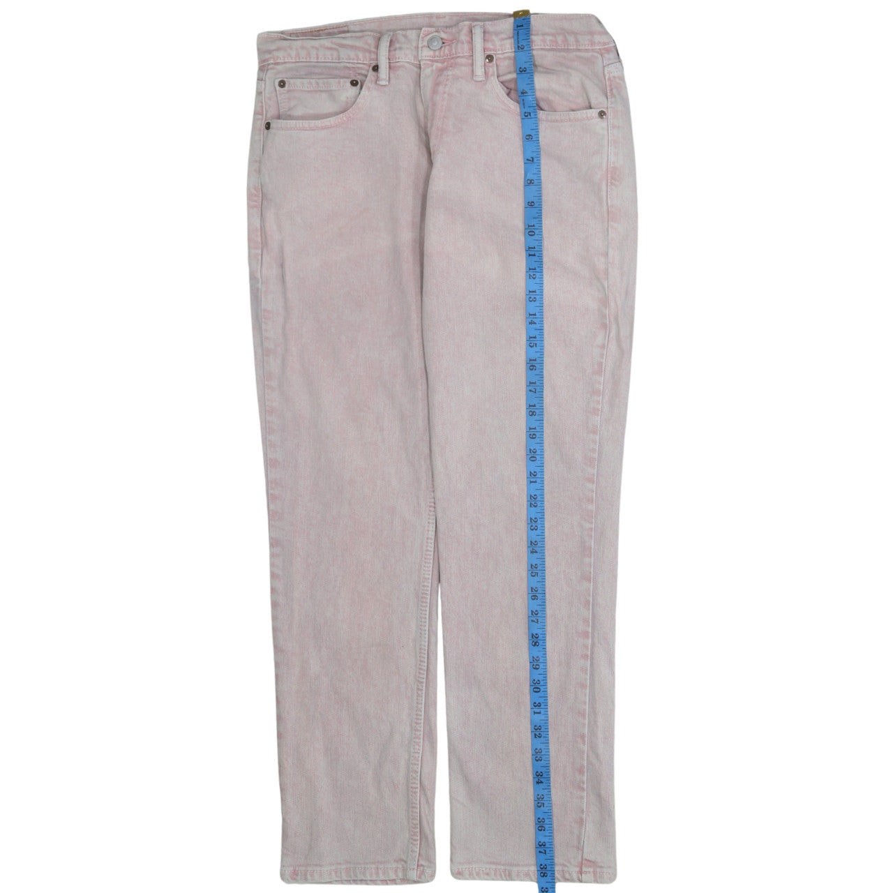 Levi's Men's Pink Light Wash Straight Leg Denim Jeans 32W 30L