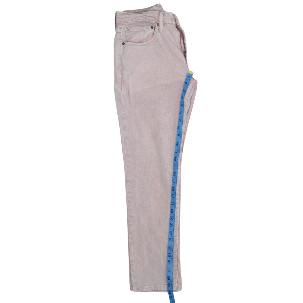 Levi's Men's Pink Light Wash Straight Leg Denim Jeans 32W 30L