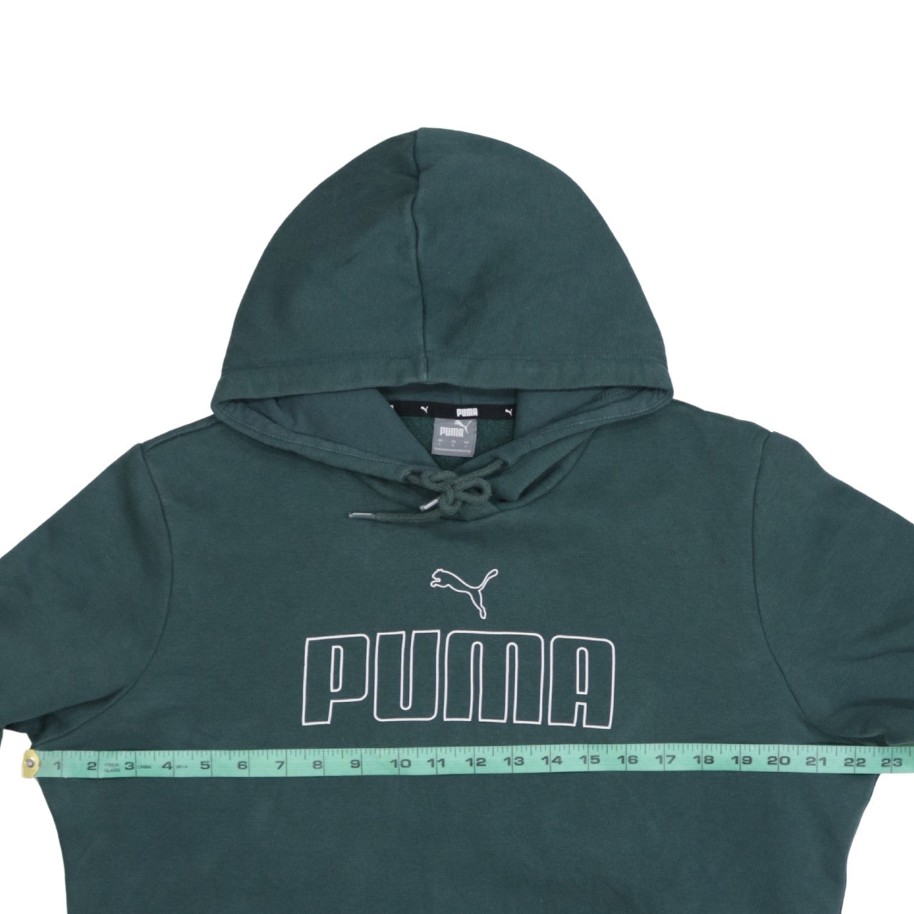 Puma Men Green Pullover Hoodie L Regular Fit Graphic Sportswear