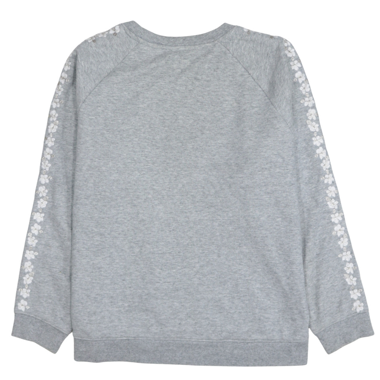 Levi's Women Grey Crew Neck Embroidered Sweatshirt M