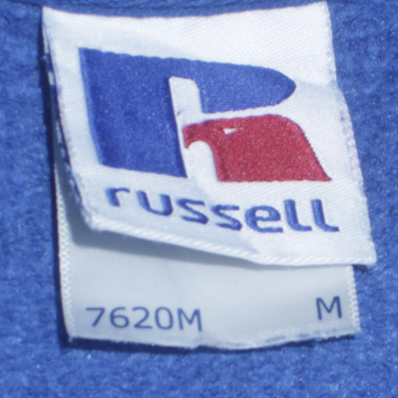 Russell Men's Blue Crew Neck Fleece Sweatshirt Medium Pullover