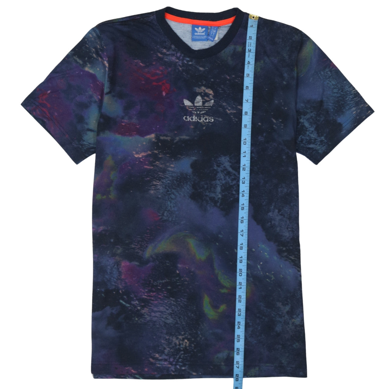Adidas Men's Multicoloured Space Print Crew Neck T-Shirt Size M