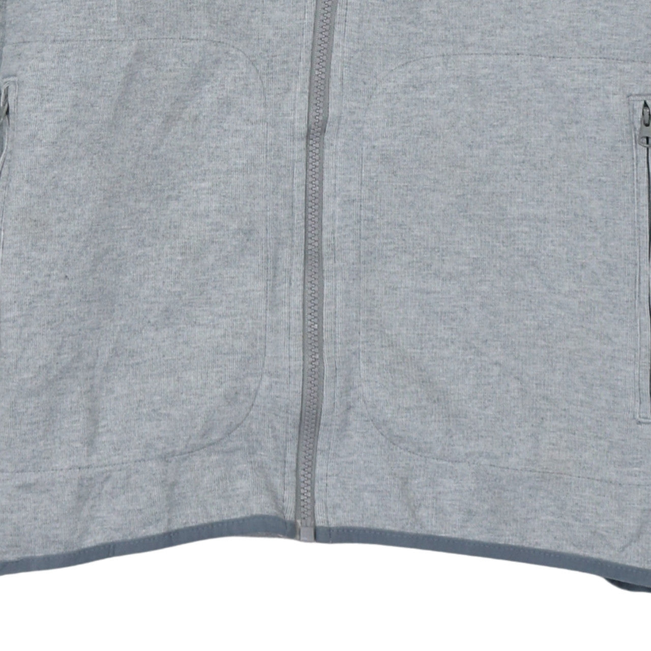 Nike Men's Grey Hooded Full Zip Basic Jacket Size S