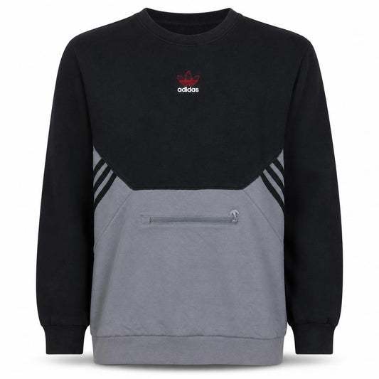 Adidas Men's Black Crew Neck Pullover Sweatshirt S Sports Fleece
