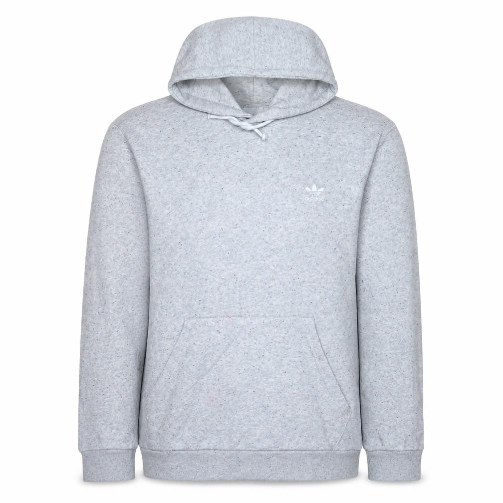 Adidas Women Grey Hoodie L Pullover Hooded Sweatshirt Casual