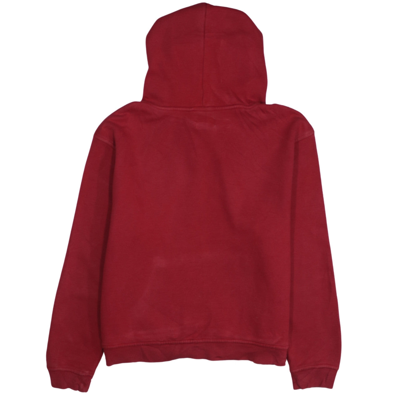 Tommy Jeans Men's Red Pullover Hoodie Size M Classic Logo Cotton Blend