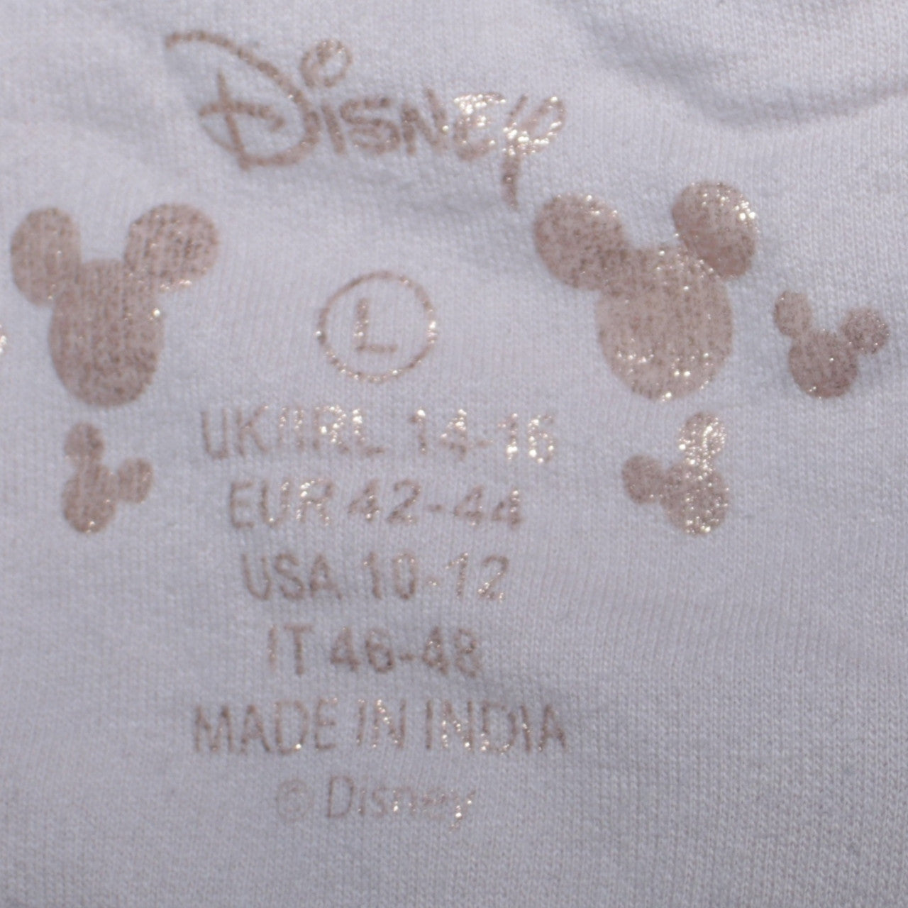 Disney Women’s Multicoloured Minnie Mouse Sequin Long Sleeve Nightshirt L