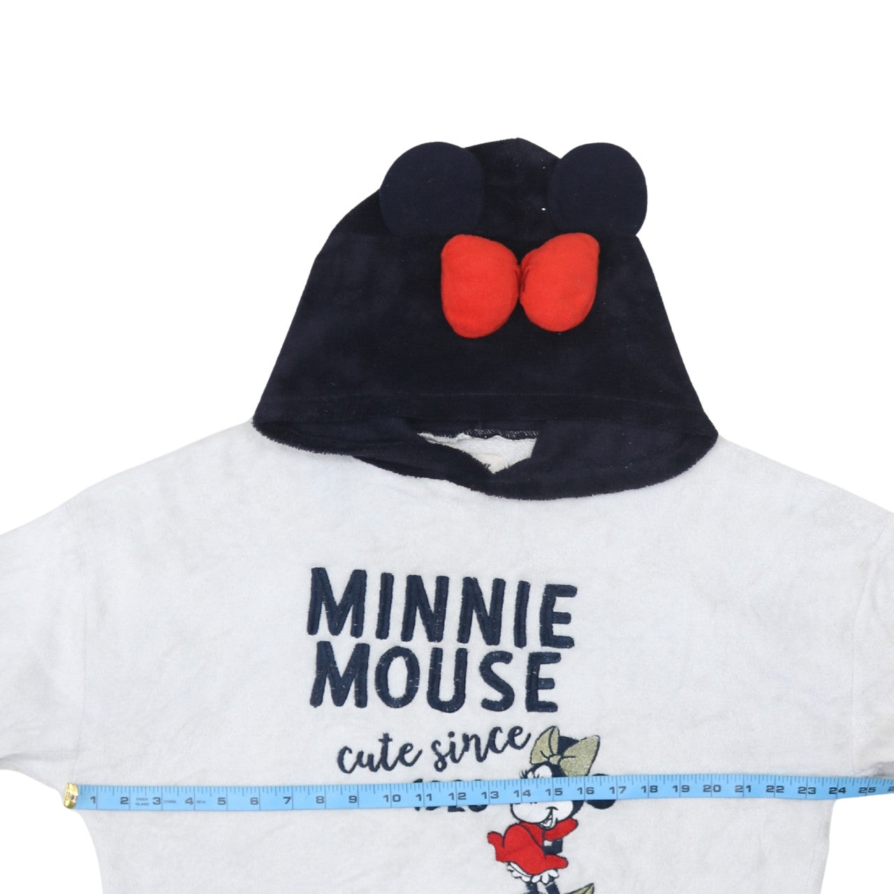 Disney Women’s White Minnie Mouse Fleece Hoodie Size L 14-16