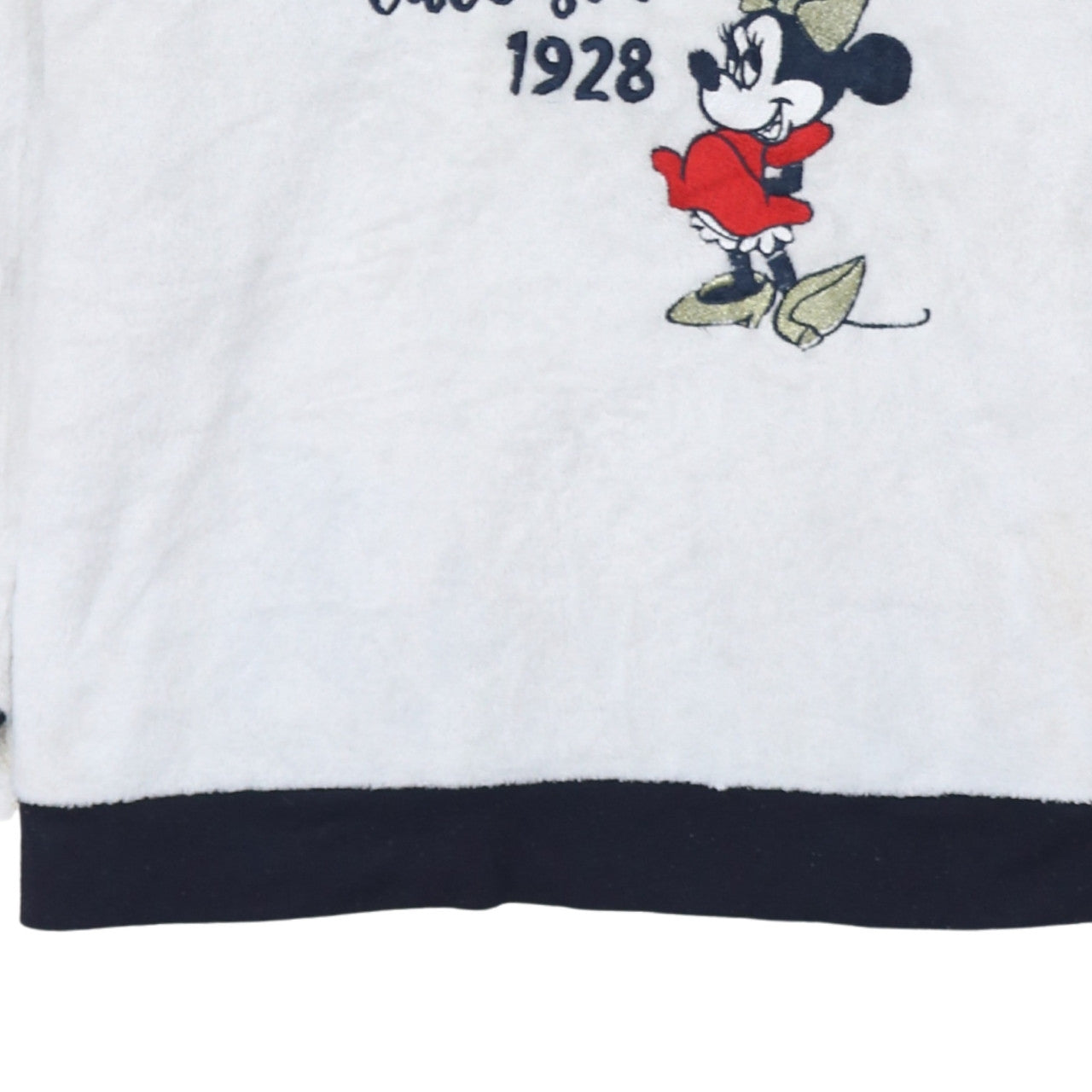Disney Women’s White Minnie Mouse Fleece Hoodie Size L 14-16