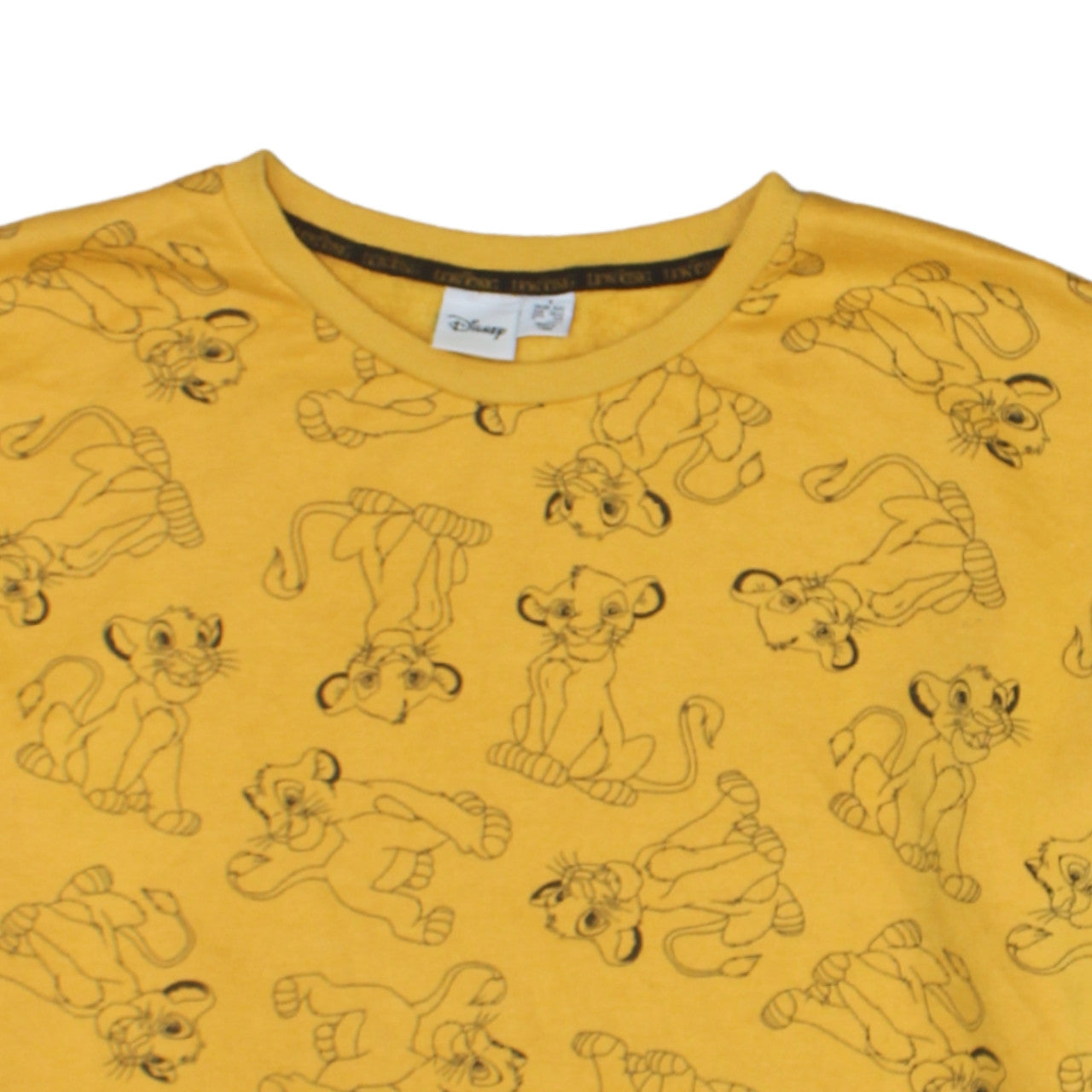 Disney Women’s Yellow Lion King Pullover Sweatshirt Size S