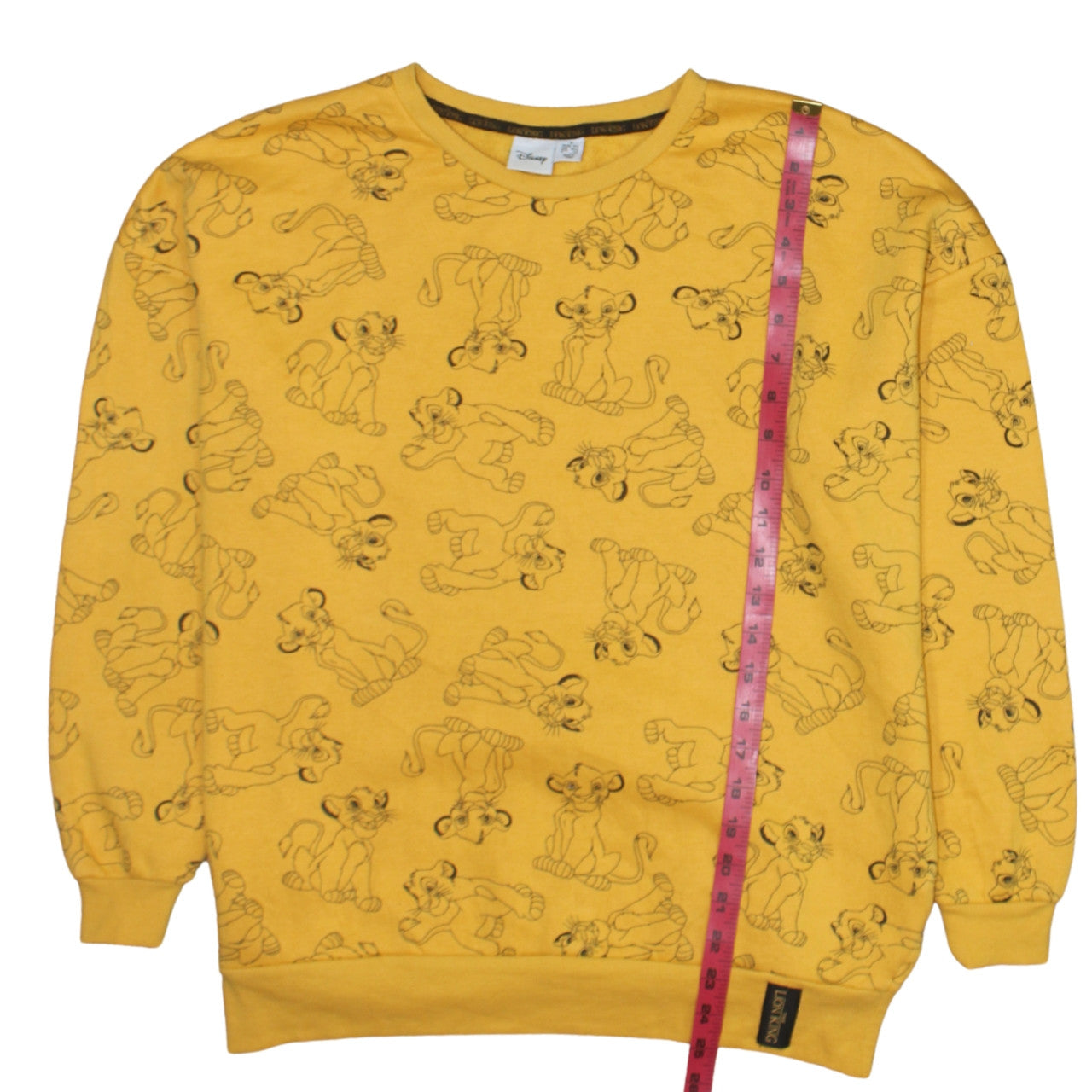 Disney Women’s Yellow Lion King Pullover Sweatshirt Size S