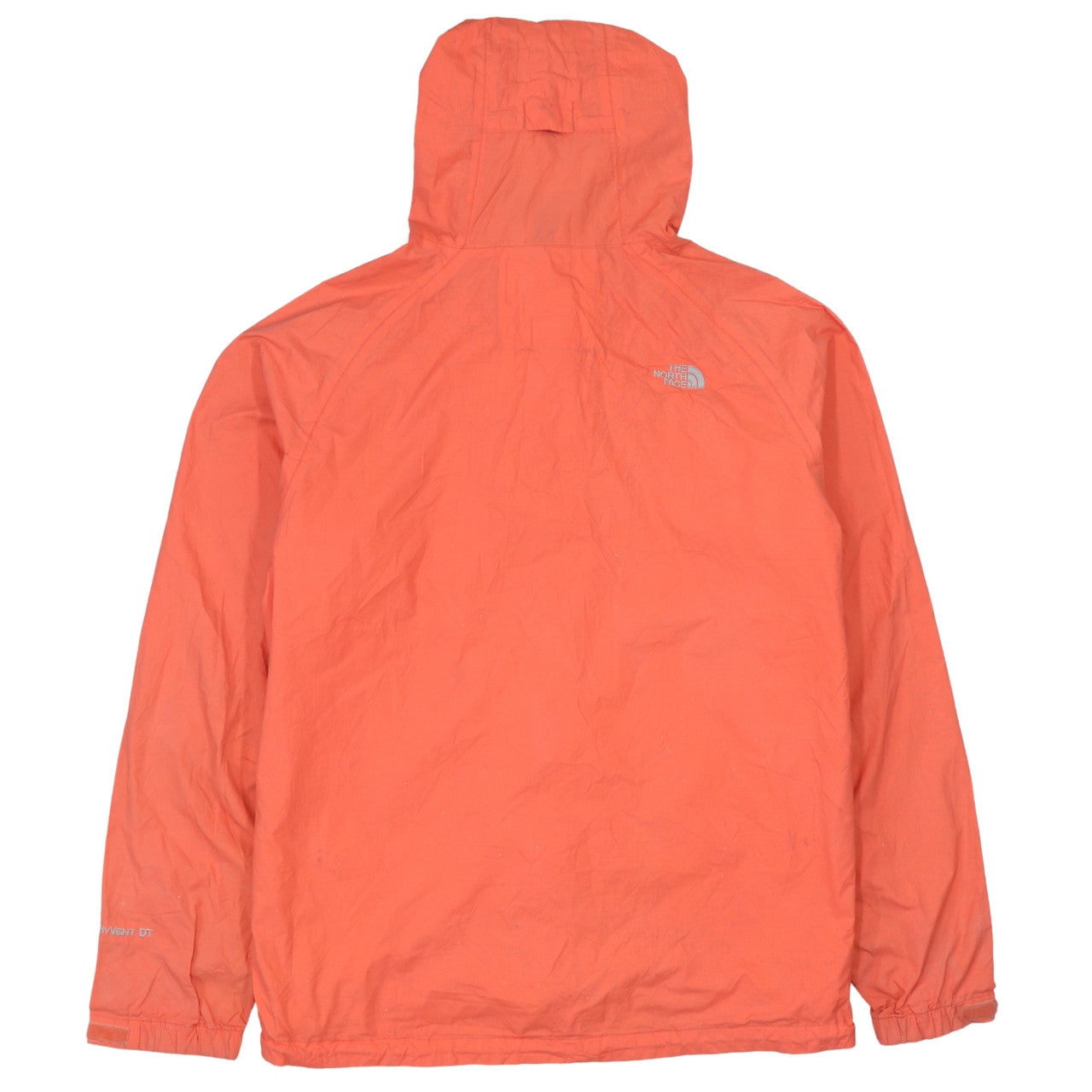 The North Face Womens Orange Waterproof Hooded Rain Jacket M