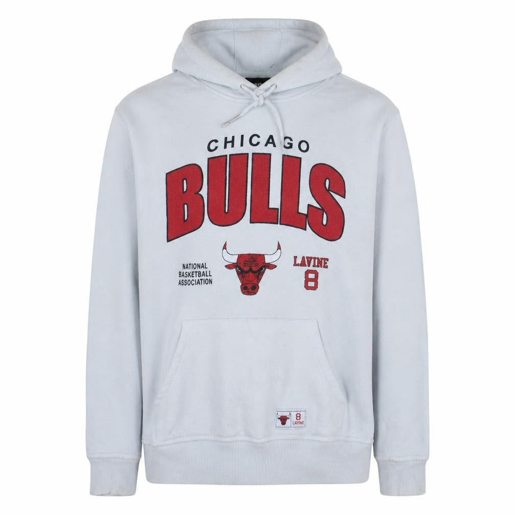Primark NBA Chicago Bulls White Hoodie Men's M Pullover Graphic