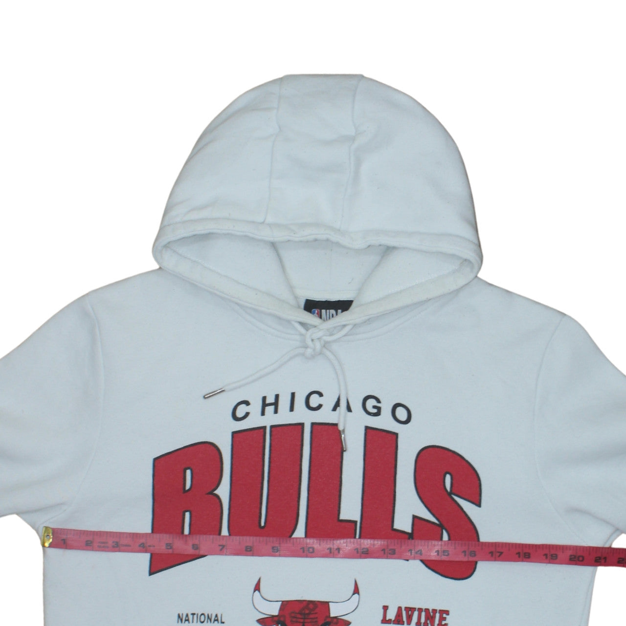 Primark NBA Chicago Bulls White Hoodie Men's M Pullover Graphic