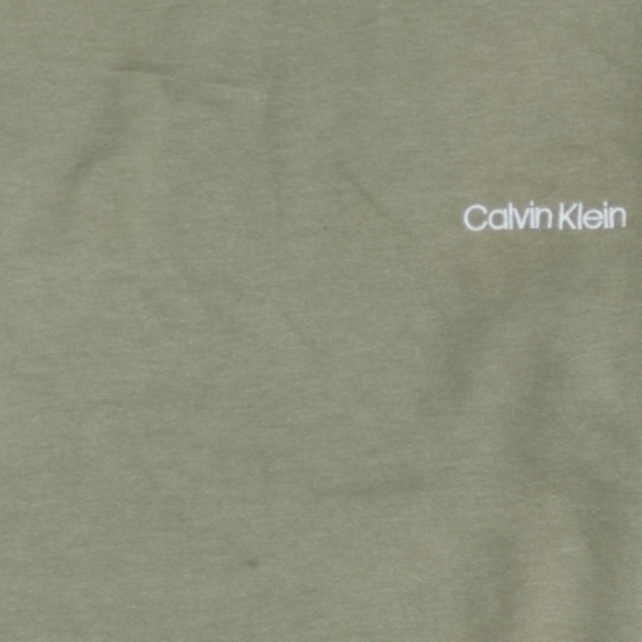 Calvin Klein Men's Green Logo Crew Neck Sweatshirt Size M