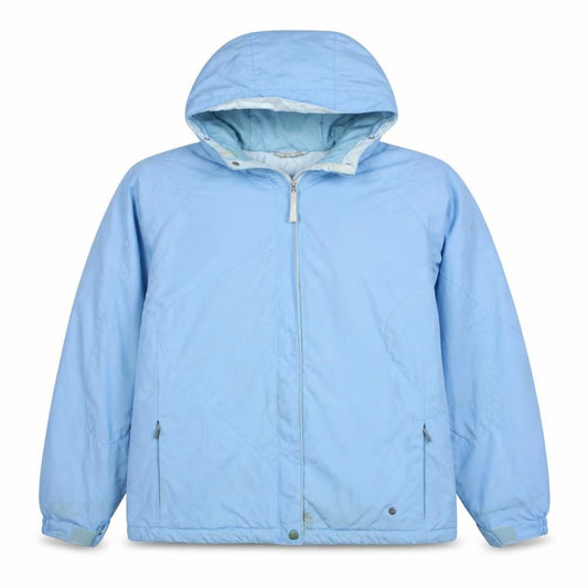 Columbia Women's Blue Waterproof Hooded Parka Jacket L