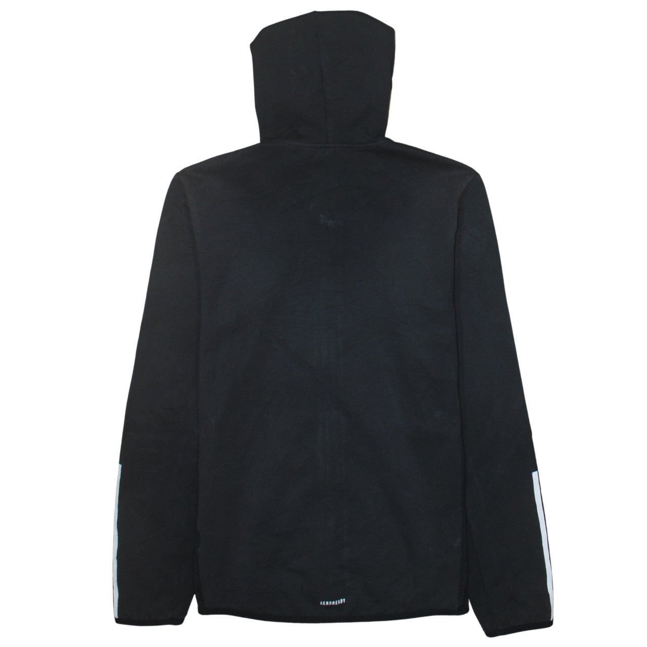 adidas Mens Black Full Zip Hoodie Medium Lightweight Sportswear