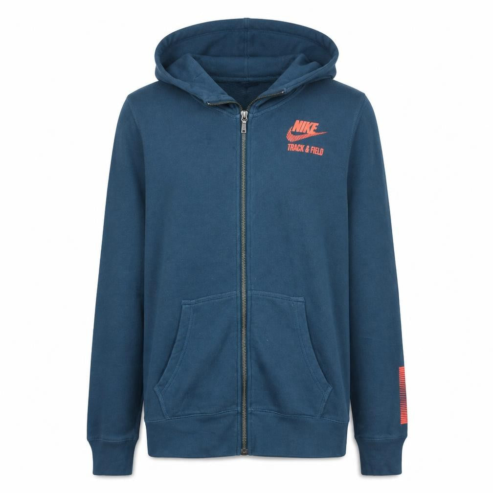 Nike Men's Blue Track & Field Full Zip Hoodie Size L