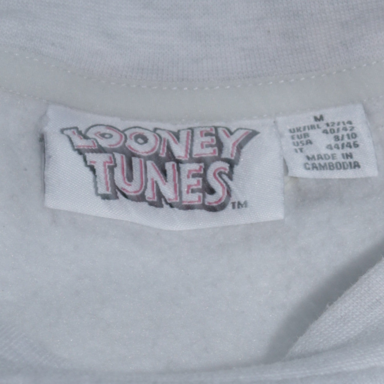 Looney Tunes Tweety Grey Pullover Sweatshirt Women M 12/14