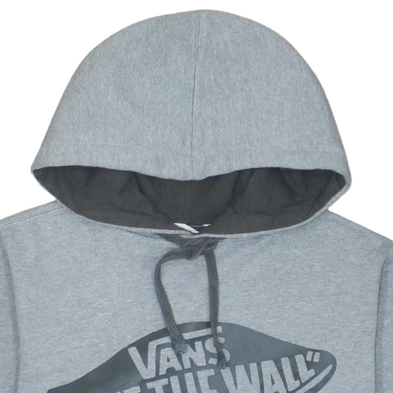 Vans Mens Grey XS Pullover Hoodie Off The Wall Graphic Fleece