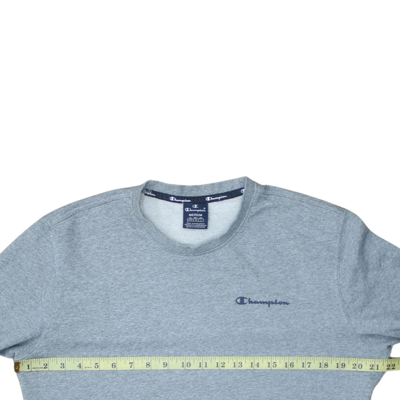 Champion Men's Grey Pullover Crew Neck Sweatshirt Size M
