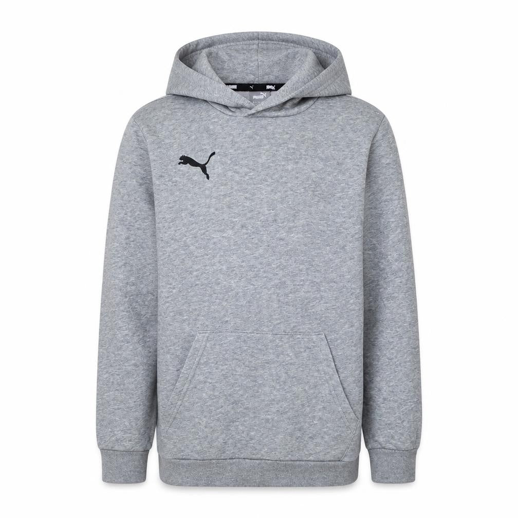 Puma Boys Grey Pullover Hoodie 13-14 Years Regular Fit Logo Design