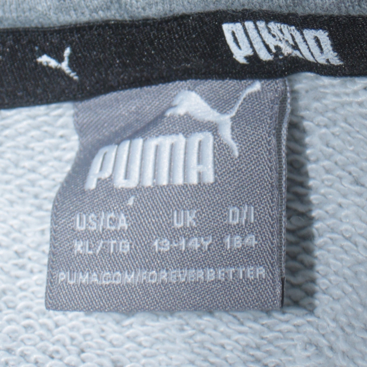 Puma Boys Grey Pullover Hoodie 13-14 Years Regular Fit Logo Design