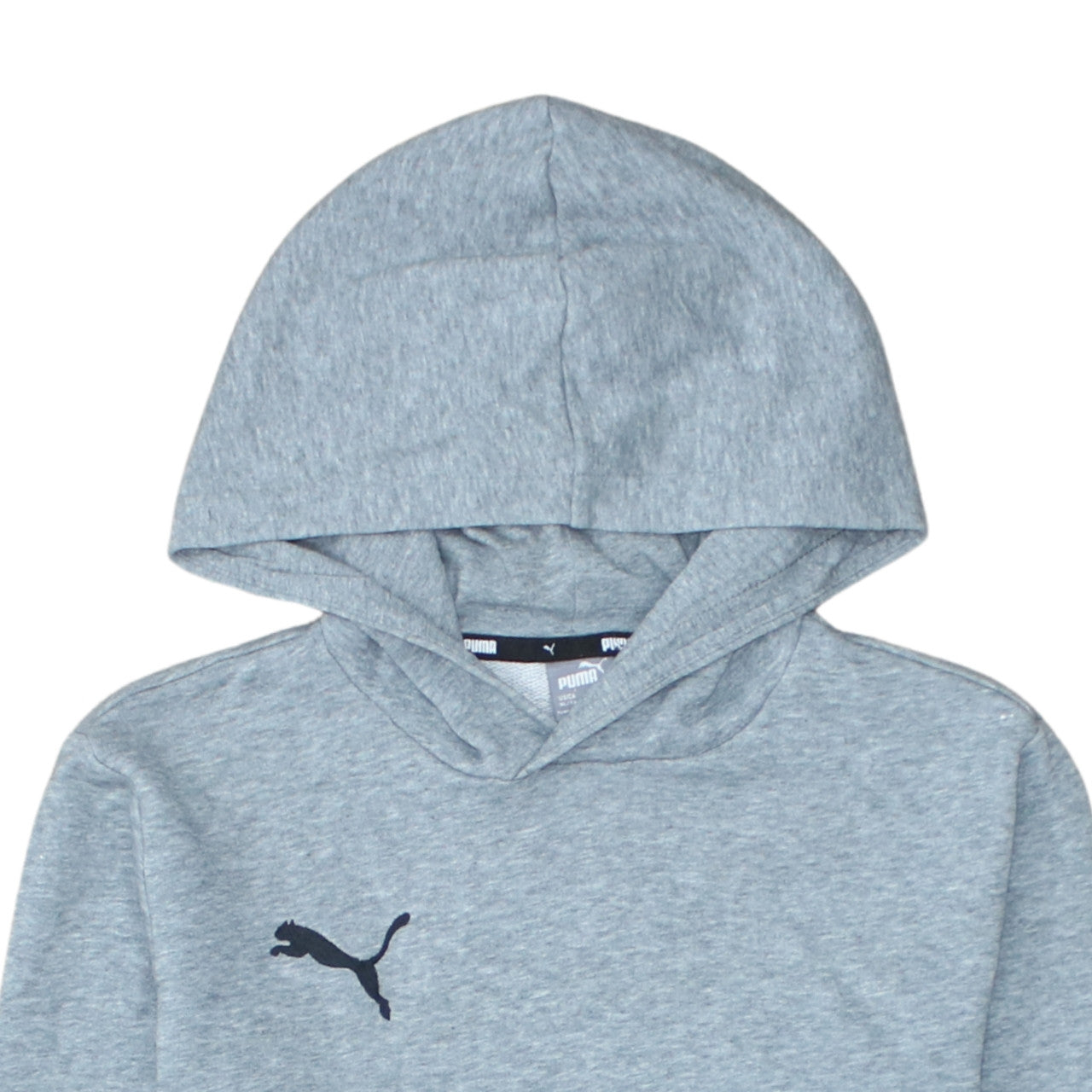 Puma Boys Grey Pullover Hoodie 13-14 Years Regular Fit Logo Design