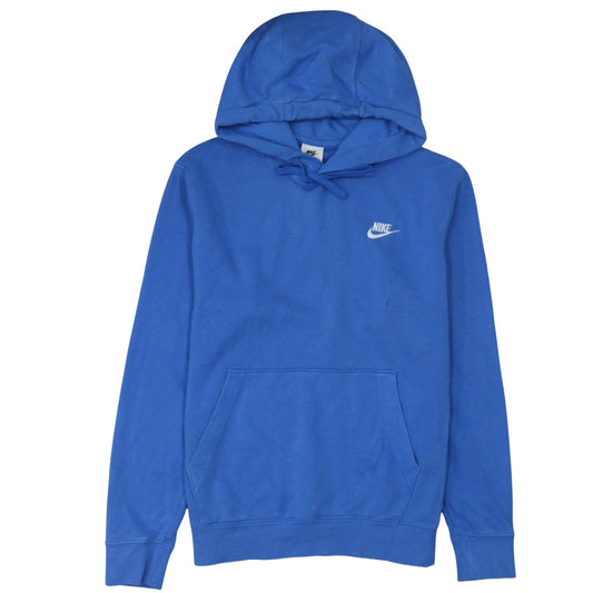 Nike Men's Blue Pullover Hoodie Small Regular Fit Cotton Fleece