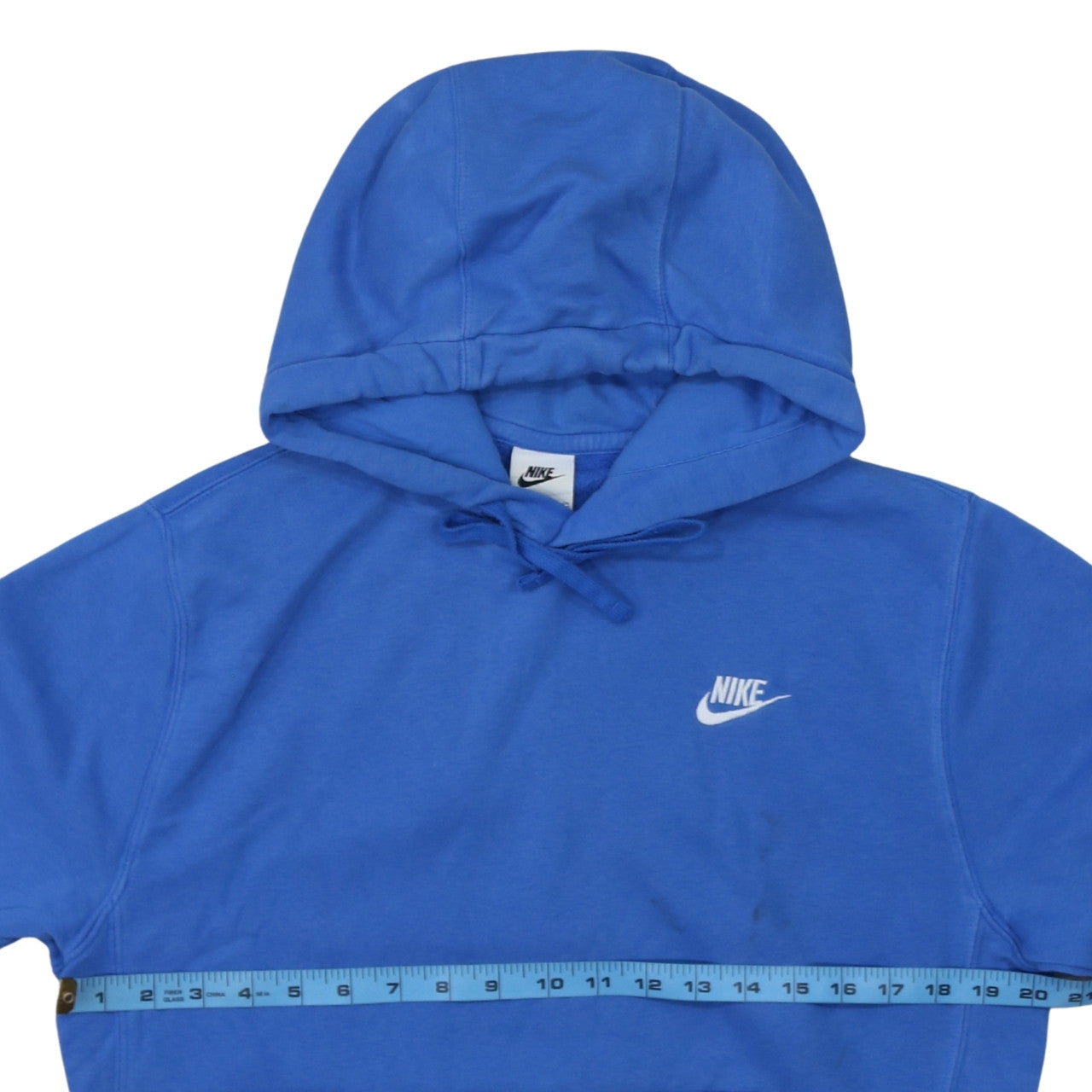 Nike Men's Blue Pullover Hoodie Small Regular Fit Cotton Fleece
