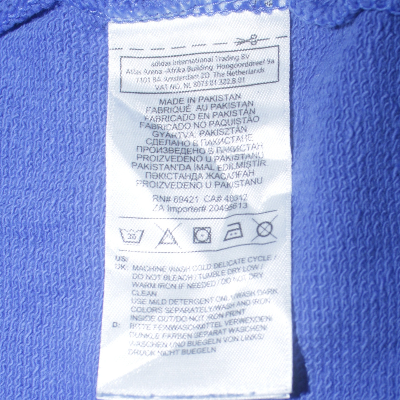 Reebok Mens Blue 1/2 Zip Collared Logo Sweatshirt L Retro Sportswear