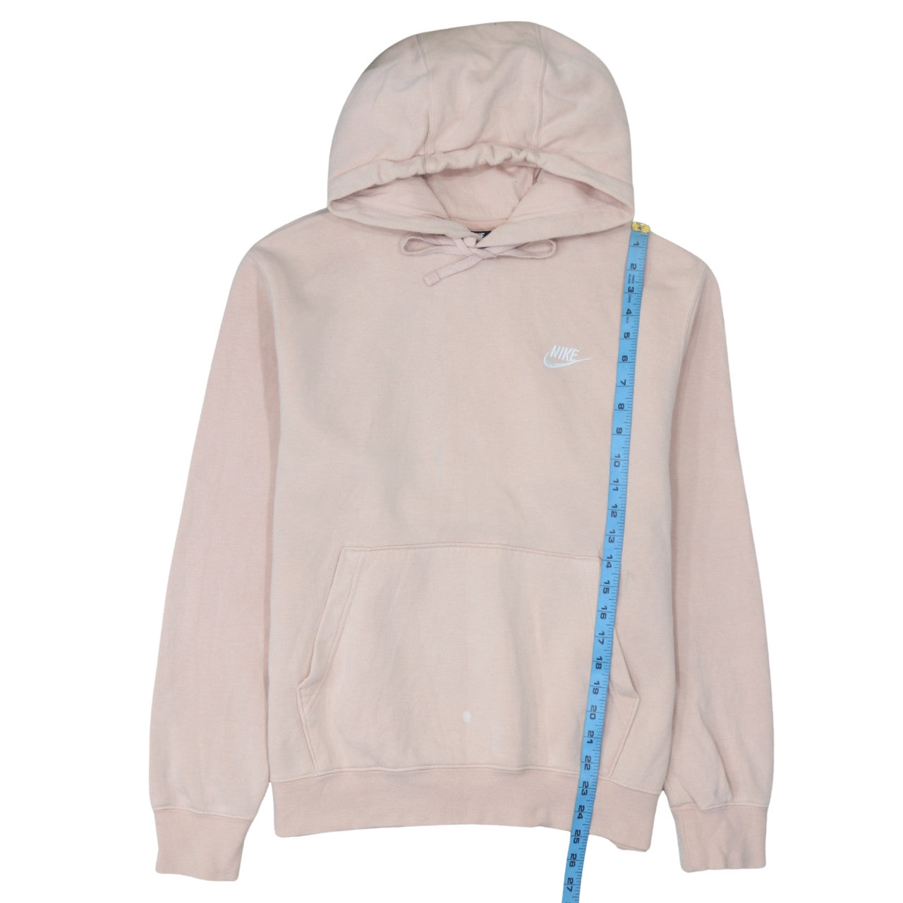 Nike Womens Beige Pullover Hoodie Size M 80% Cotton Classic Fit