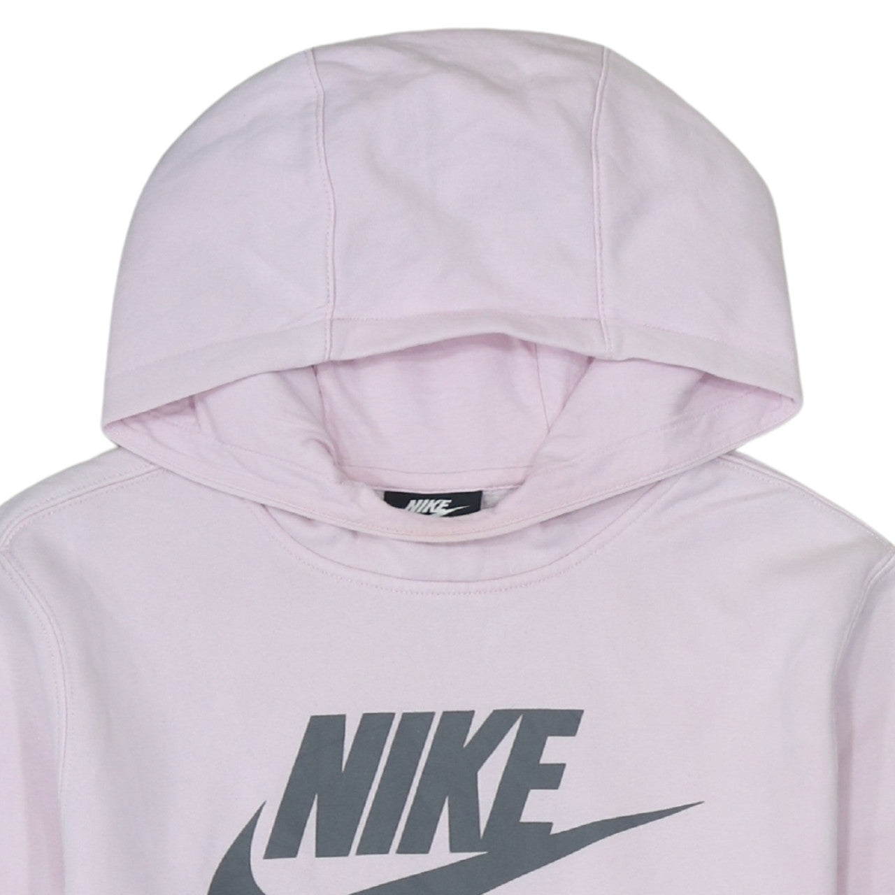 Nike Girls Pink Pullover Hoodie XL 13-15 Years Logo Fleece Sweatshirt