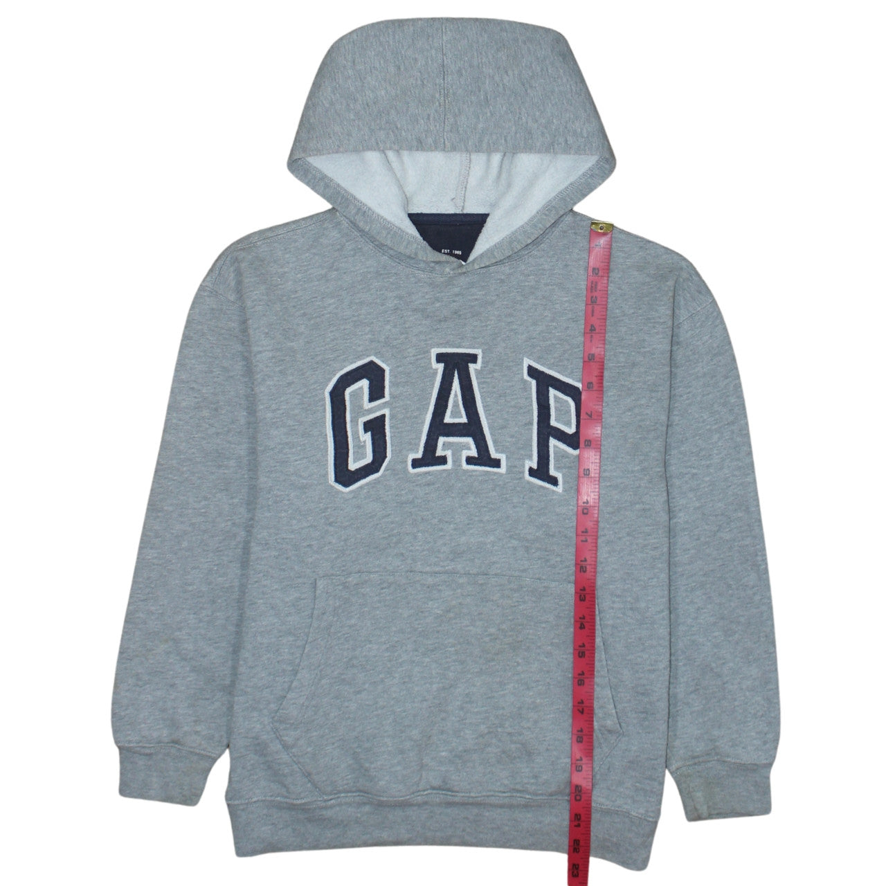 GAP Kids Grey Hoodie Sweatshirt XL 12 Cotton Blend Pullover