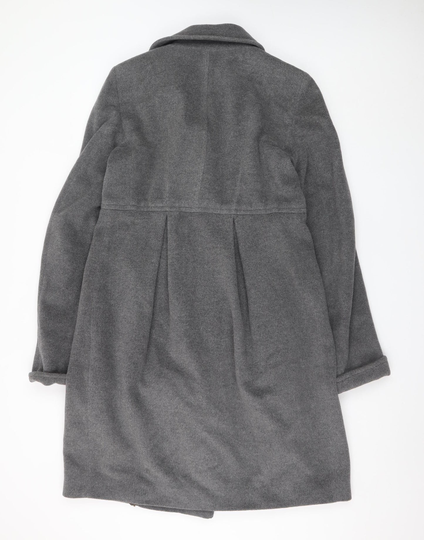 Blarney Woollen Mills Women's Grey Wool Blend Pea Coat Size 16