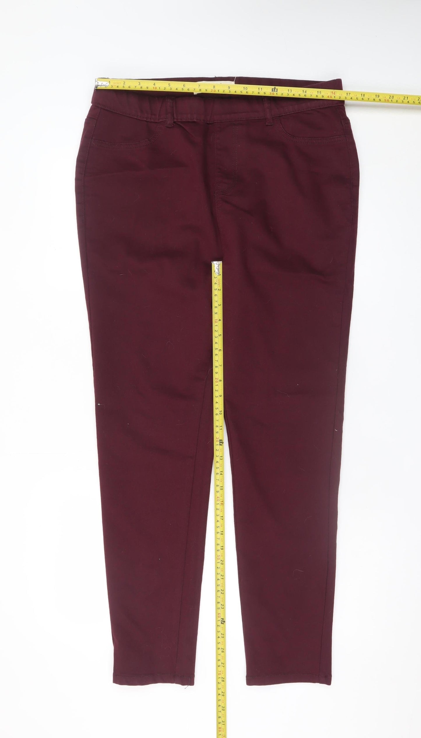 Yours Women’s Purple Skinny Stretch Jeans Size 18