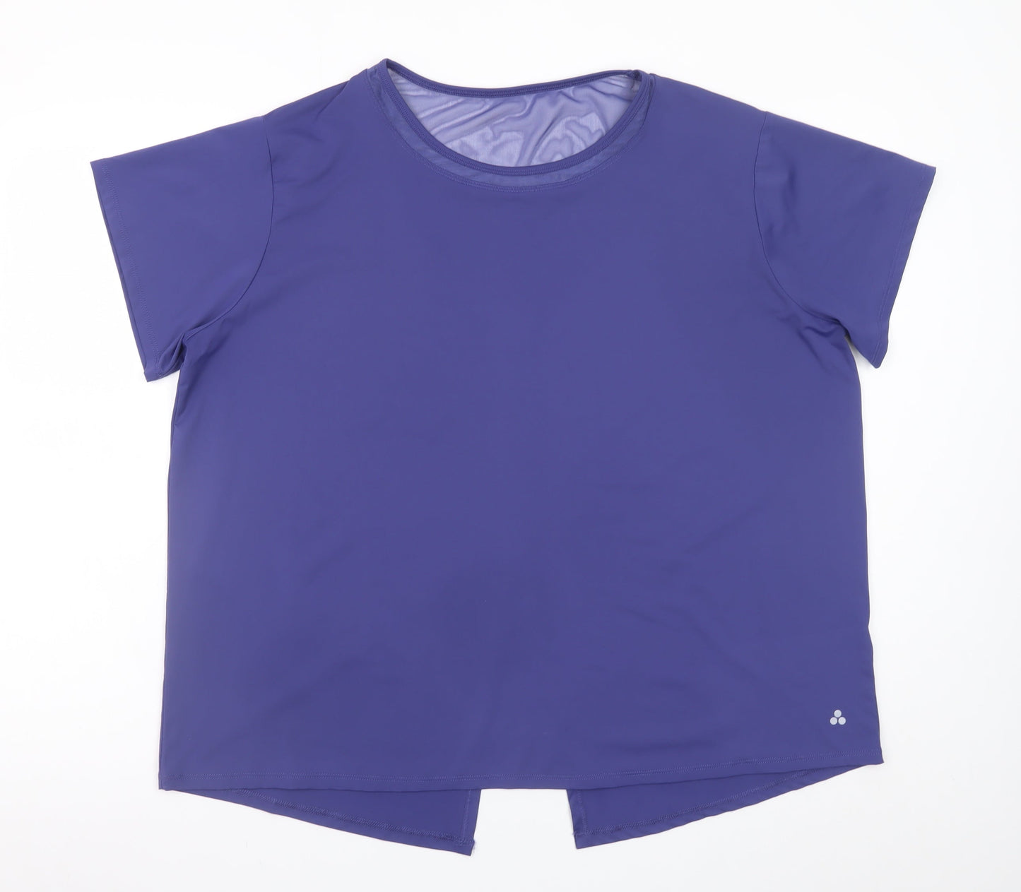 Dunnes Stores Women Purple XL Short Sleeve Stretch T-Shirt