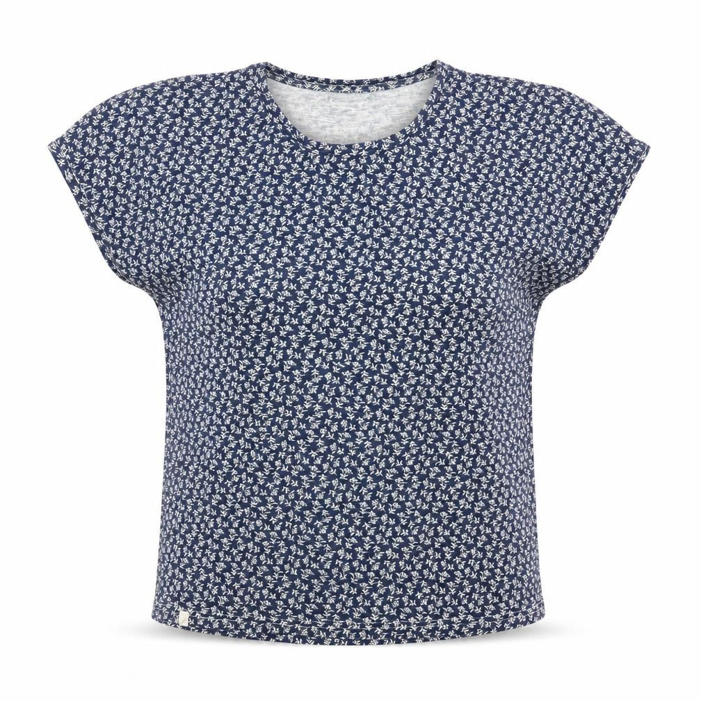 Trespass Women's Blue Floral Short Sleeve Viscose T-Shirt Size 12