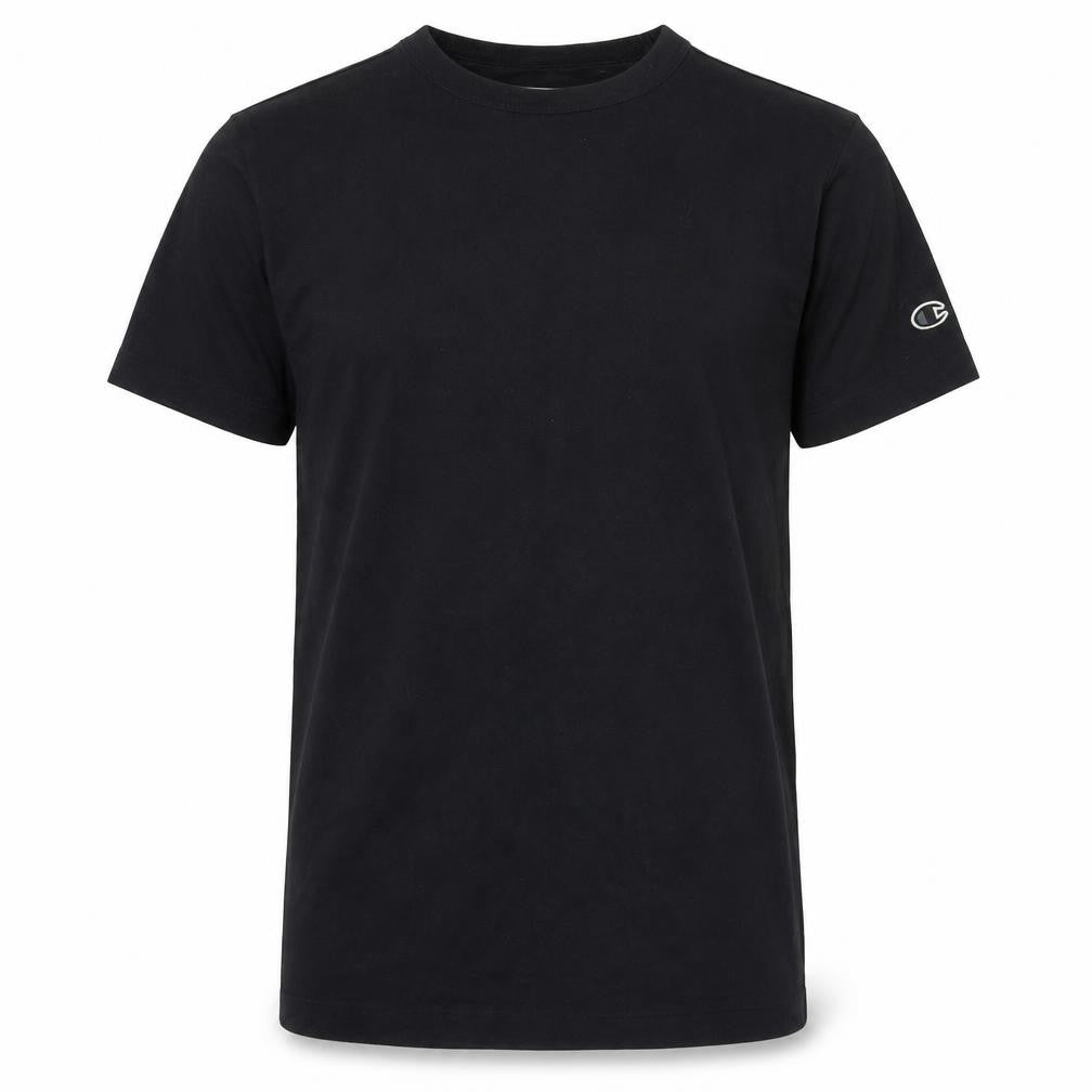 Champion Men's Black Cotton Short Sleeve Crew Neck T-Shirt Size S