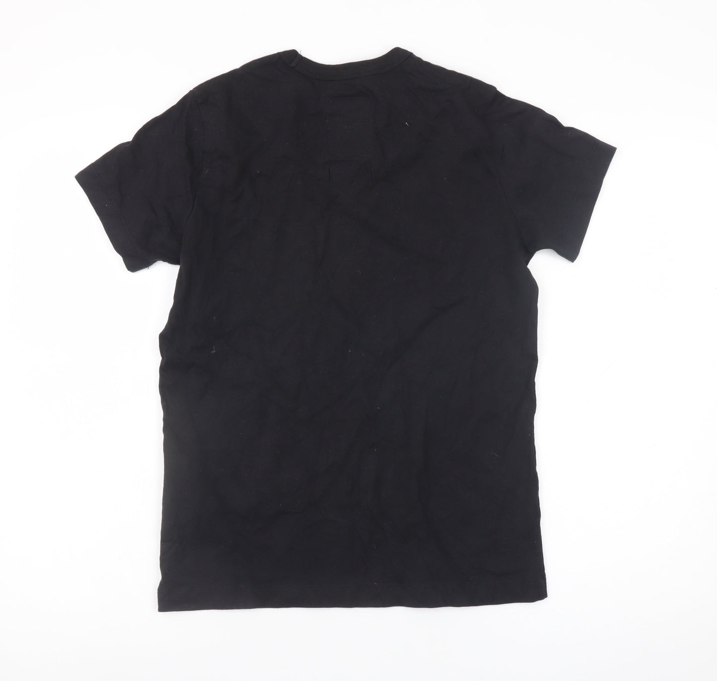 Champion Men's Black Cotton Short Sleeve Crew Neck T-Shirt Size S