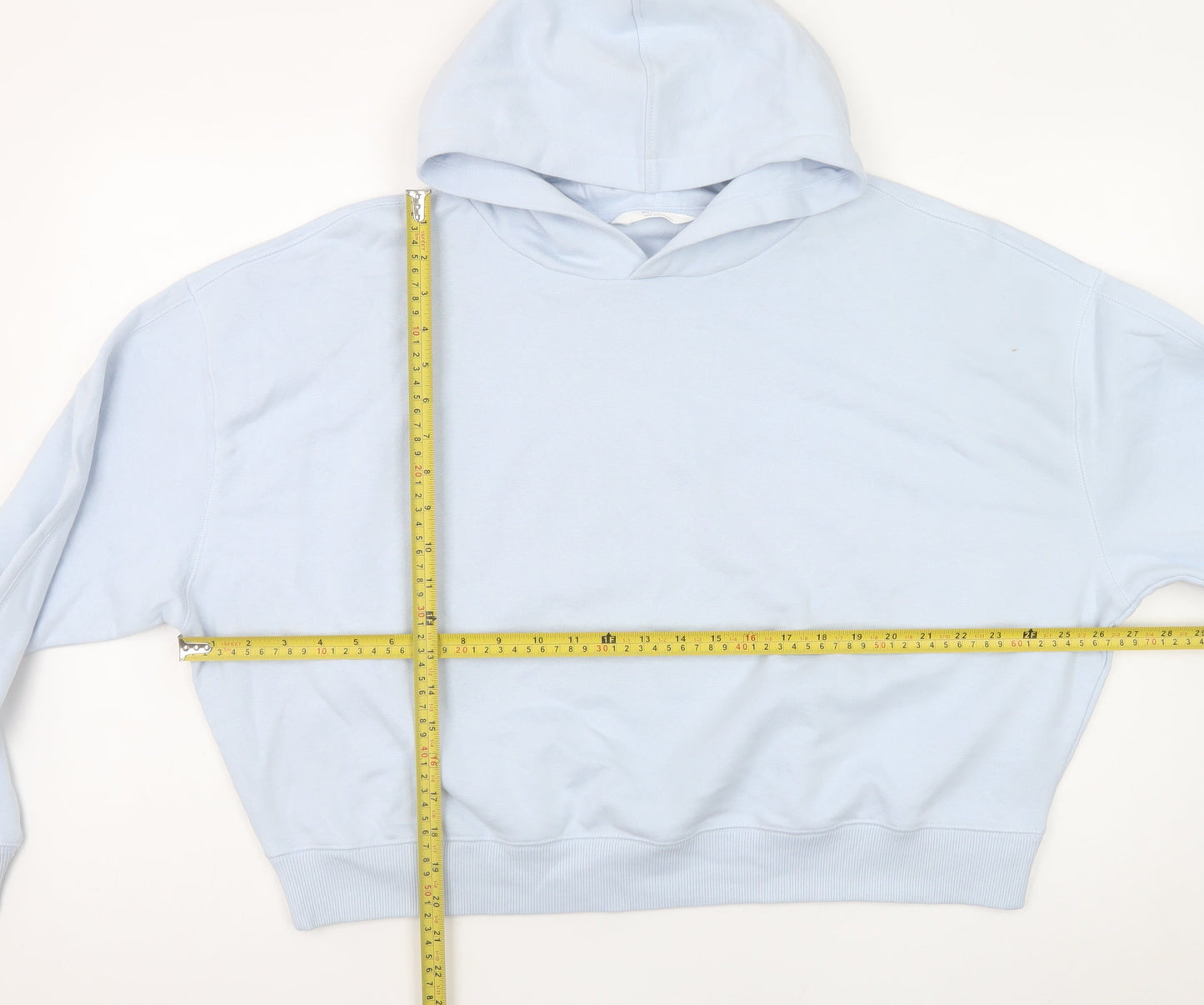 Marks and Spencer Women Blue Large Pullover Hoodie Cotton Blend