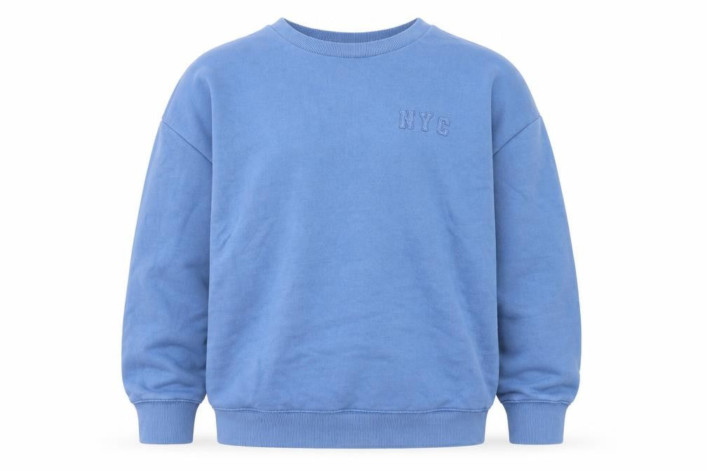 Marks & Spencer Men's Blue NYC Sweatshirt Small Crew Neck Pullover