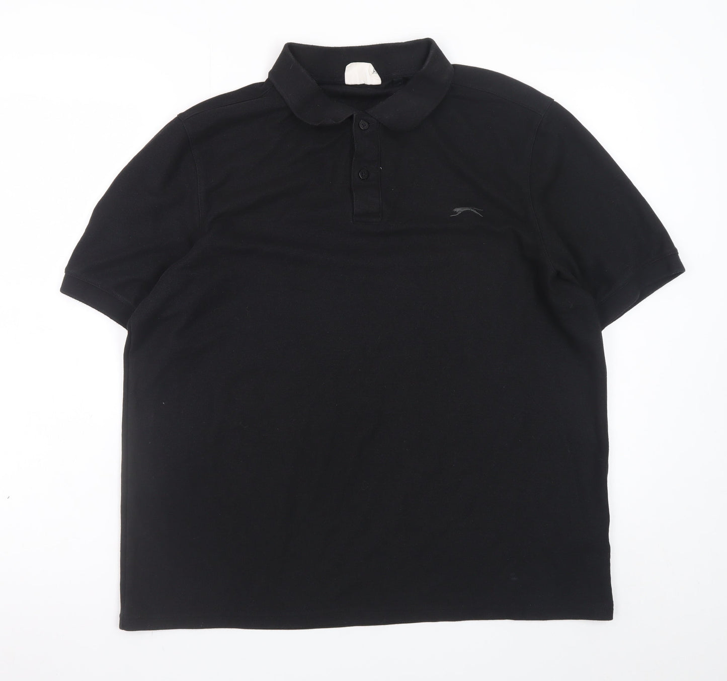 Slazenger Men's Black Polo Shirt XL Regular Fit Sports Top