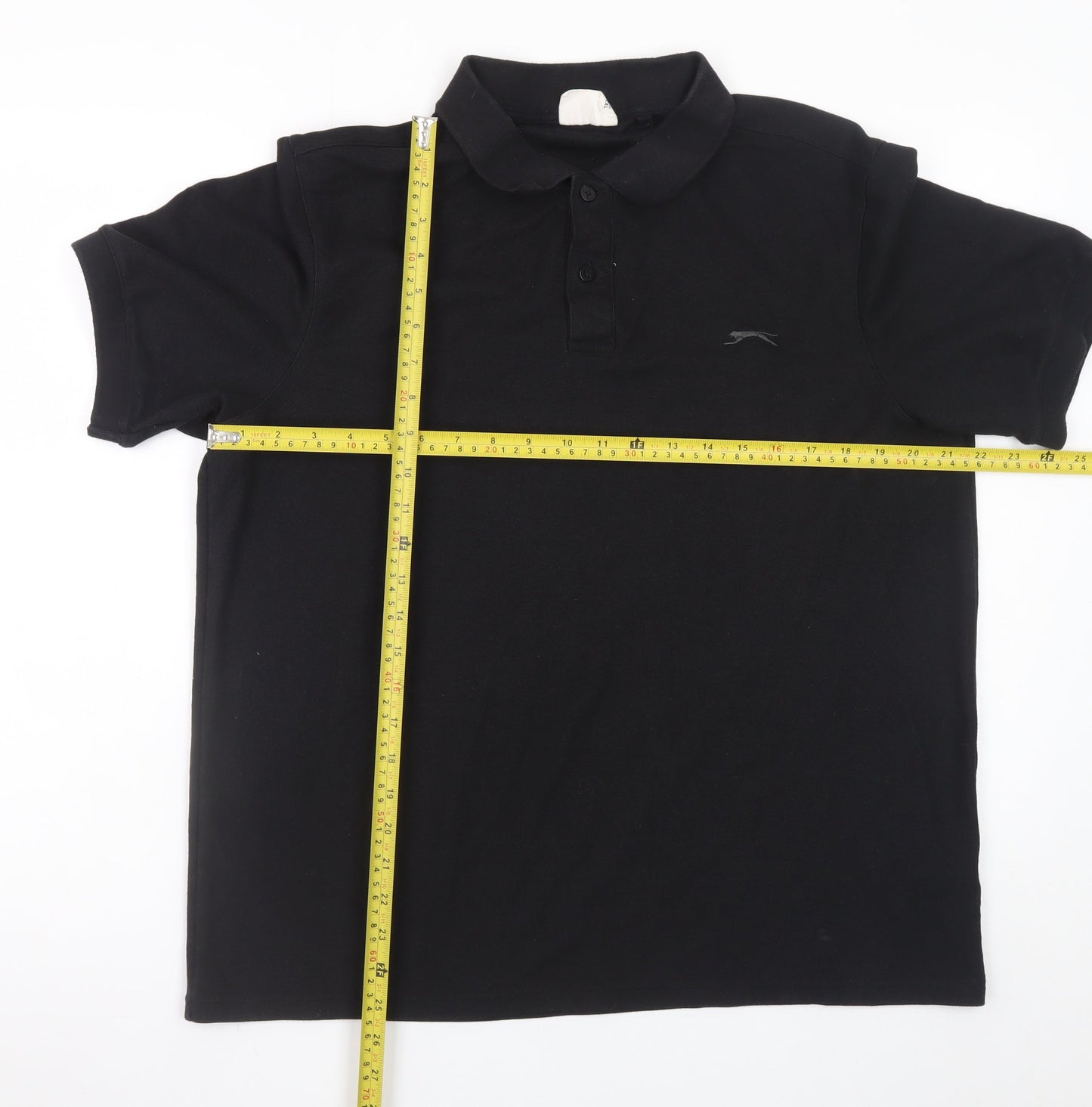 Slazenger Men's Black Polo Shirt XL Regular Fit Sports Top