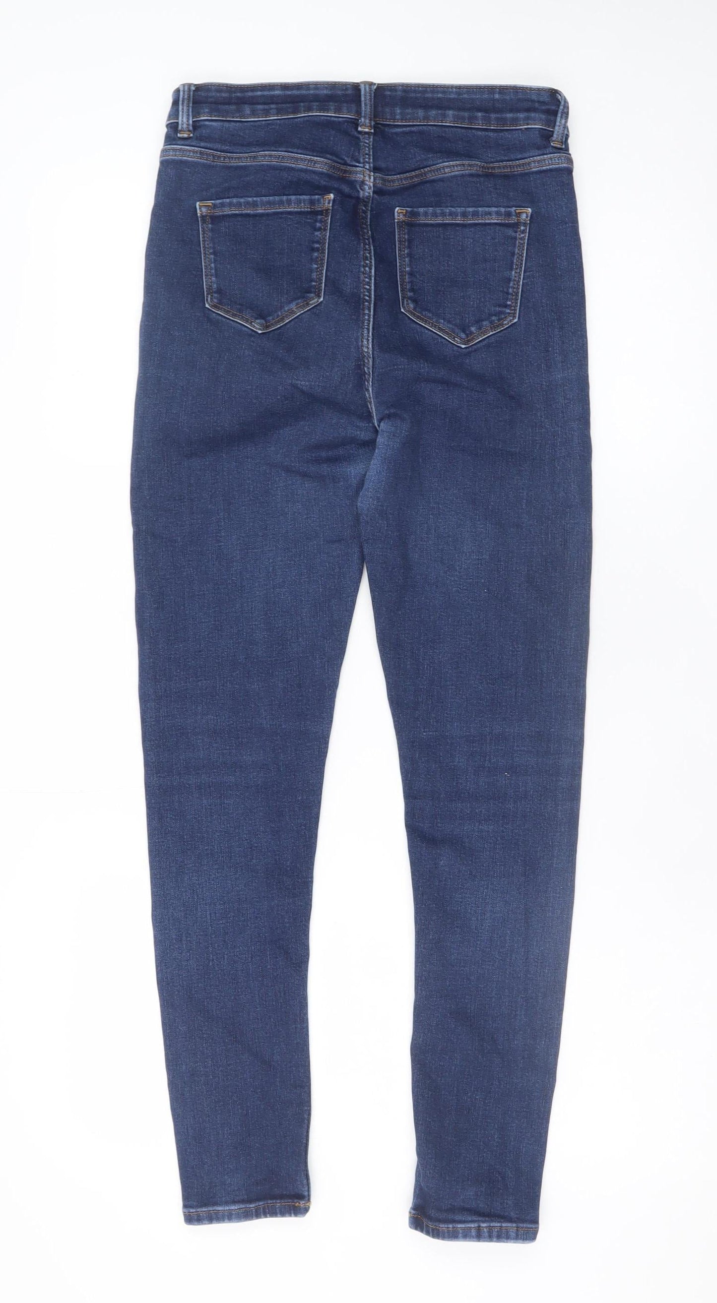 Marks and Spencer Women Blue Size 10 Skinny Stretch Jeans