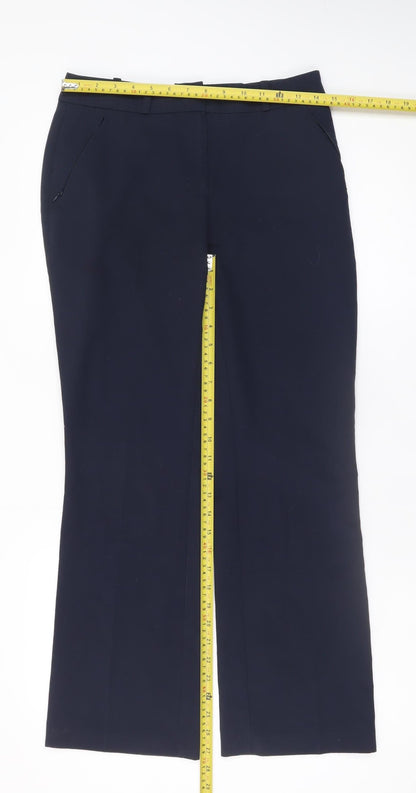 Back view of St. Bernard for Dunnes Stores Women's Blue, size 8, Straight Dress Pants