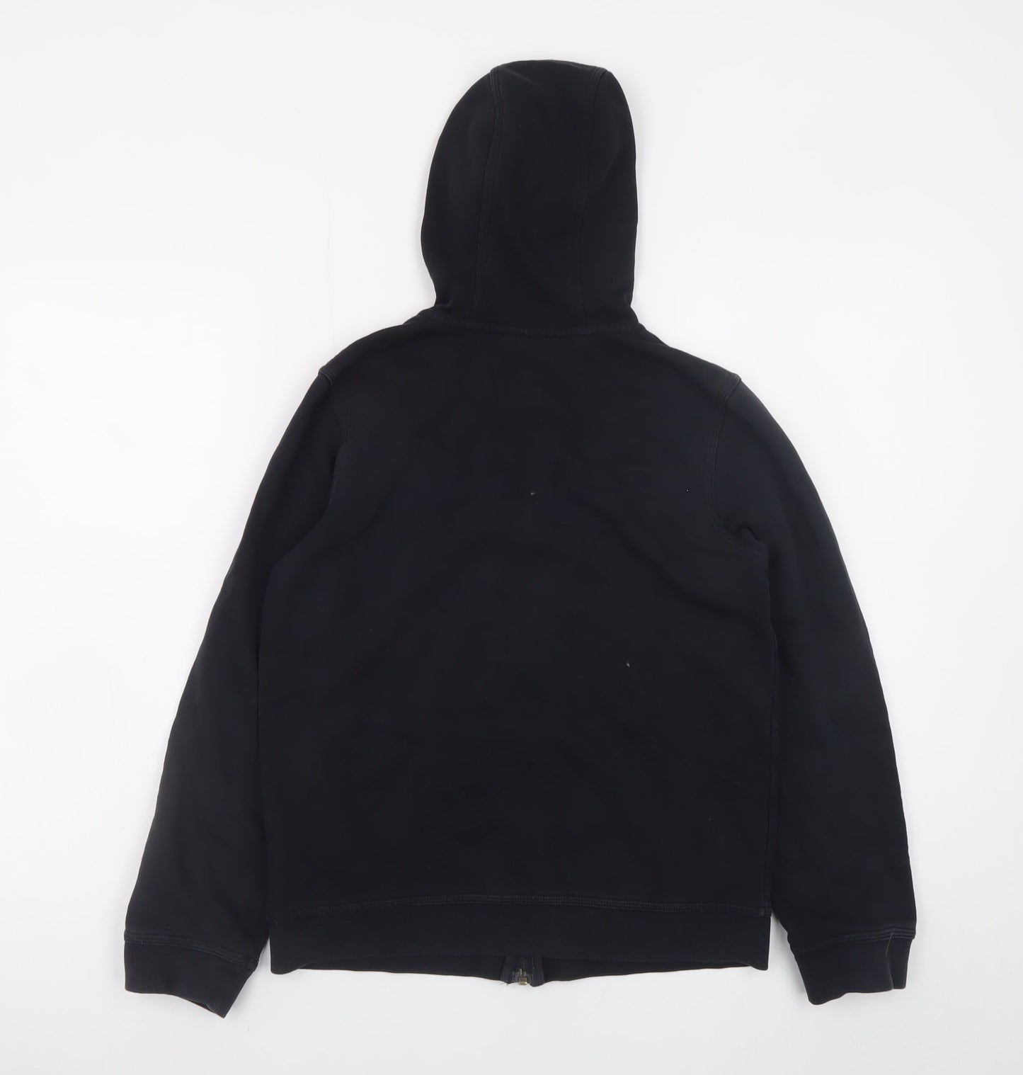 Nike Boys Black Full Zip Hoodie L 147-158cm Fleece Logo Sweatshirt