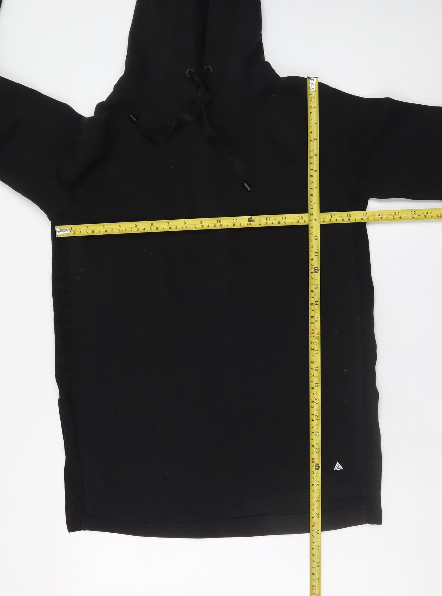 Next Men's Black Pullover Hoodie XS Regular Fit Fleece