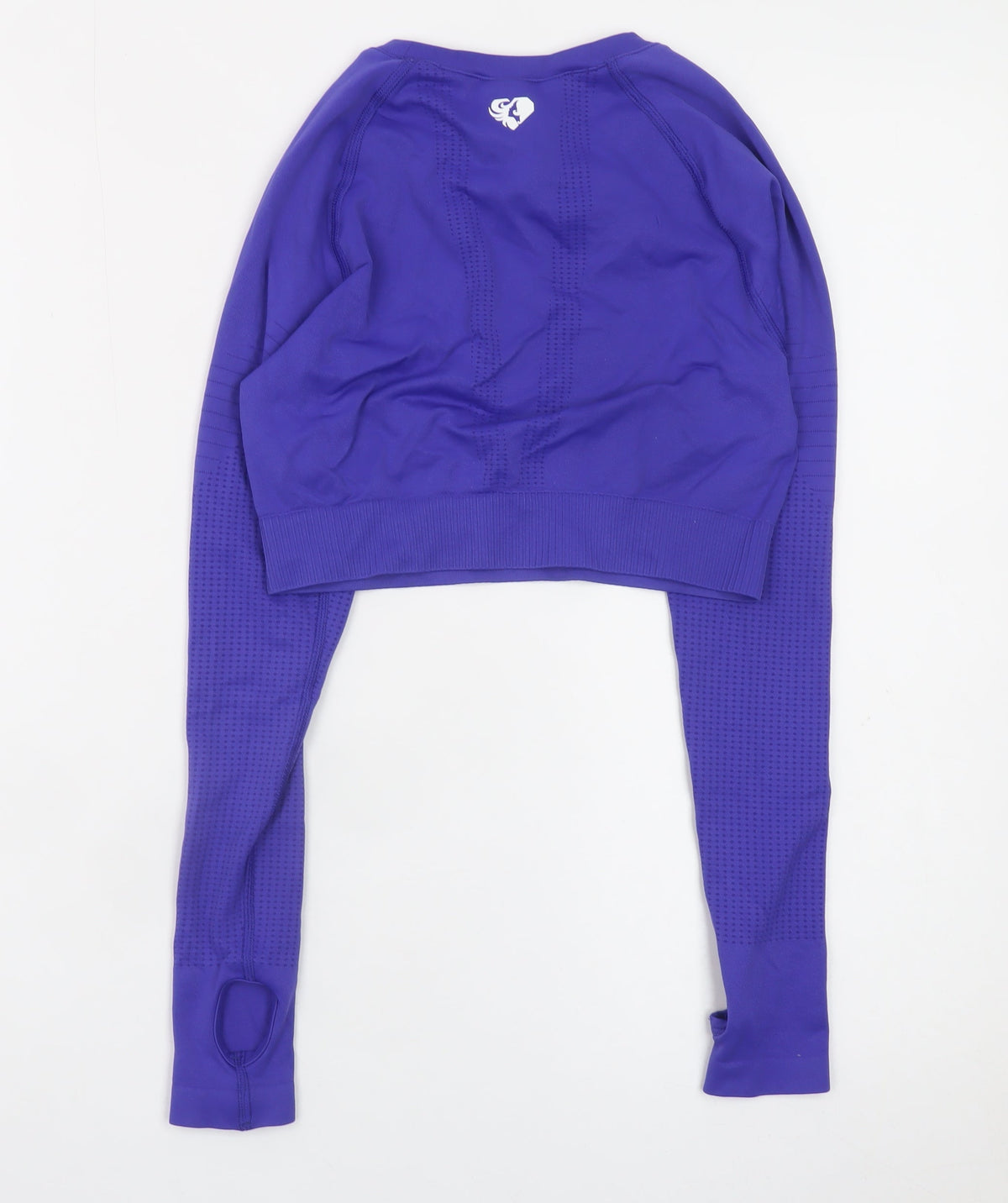 Women's Best Purple Long Sleeve Cropped Gym Top Size S