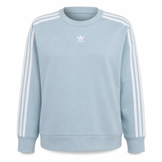 Adidas Women Blue Crew Neck Pullover Sweatshirt UK 8 Relaxed Fit